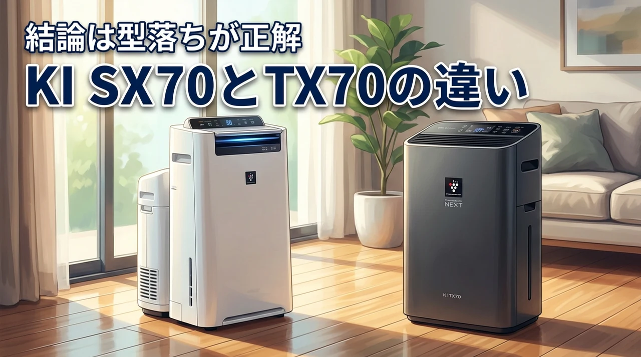 【結論】KI SX70とKI TX70の違いは僅か！コスパ重視なら型落ちが正解