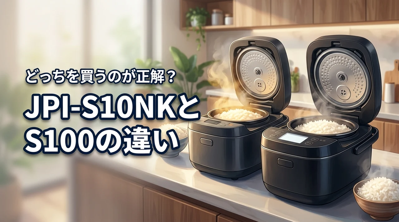 【結論】jpi s10nkとjpi s100の違いを比較！どっちを買うのが正解か