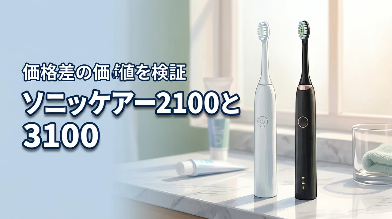 ソニッケアー2100と3100の違いは何？価格差以上の価値があるか徹底検証