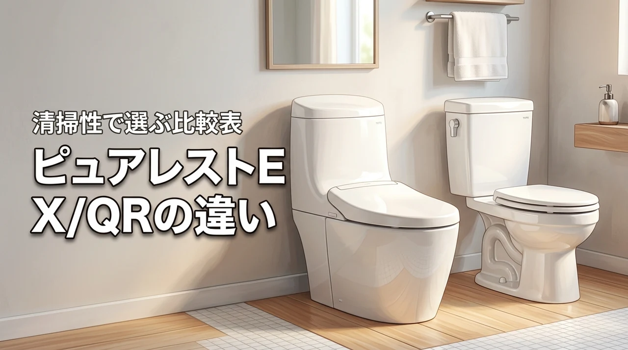 ピュアレストex/qr違いの決定打は清掃性！後悔しないリフォームのための比較表