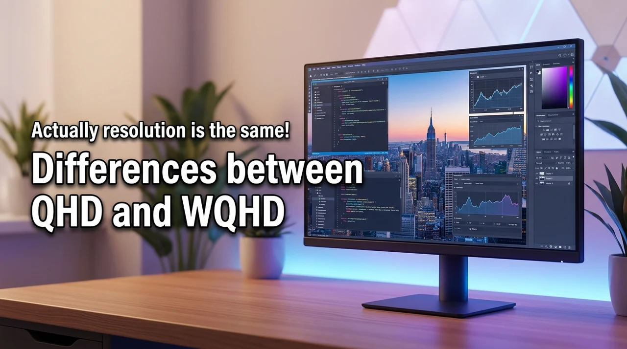 【解像度は同じ】qhdとwqhdの違いとは？作業効率が上がるモニター選びのコツ