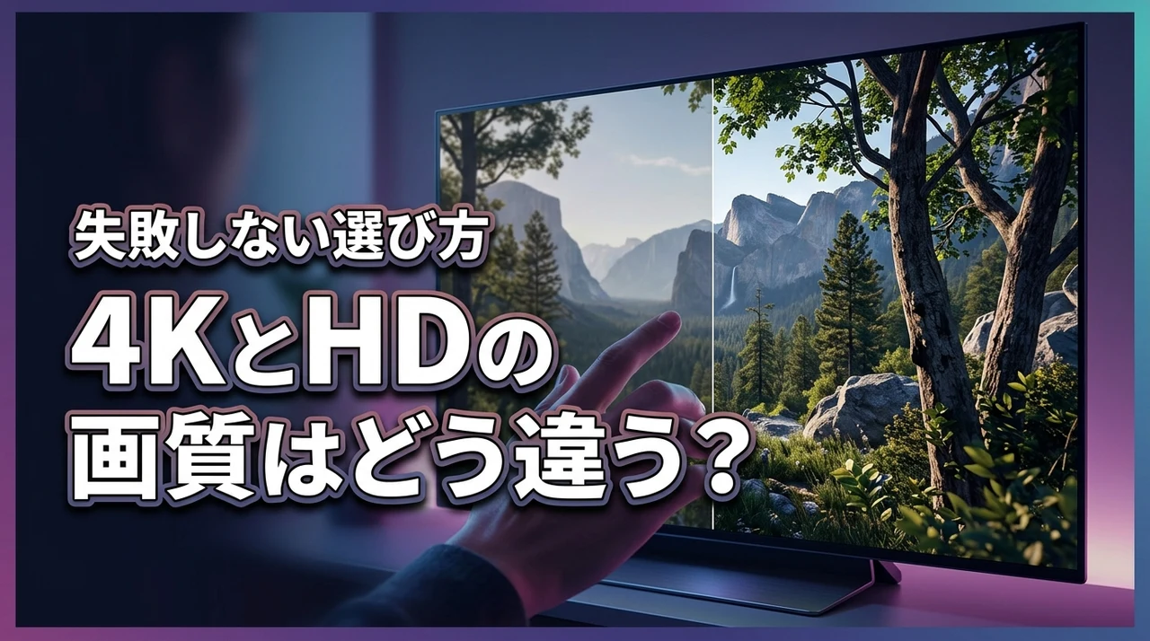 4kとhdの違いで迷ったら？画質の差と失敗しないデバイスの選び方を解説
