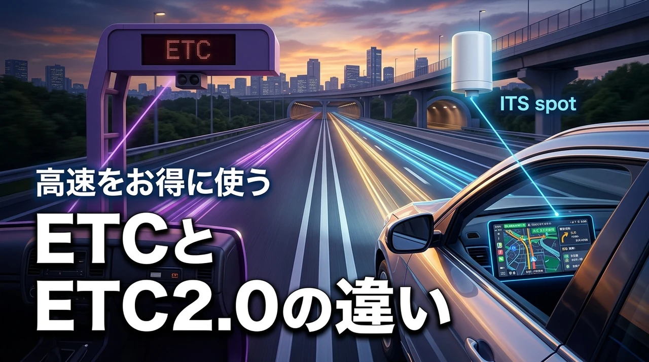 【損をしない選び方】etcとetc2 0の違いを解説！高速をお得に使う秘訣