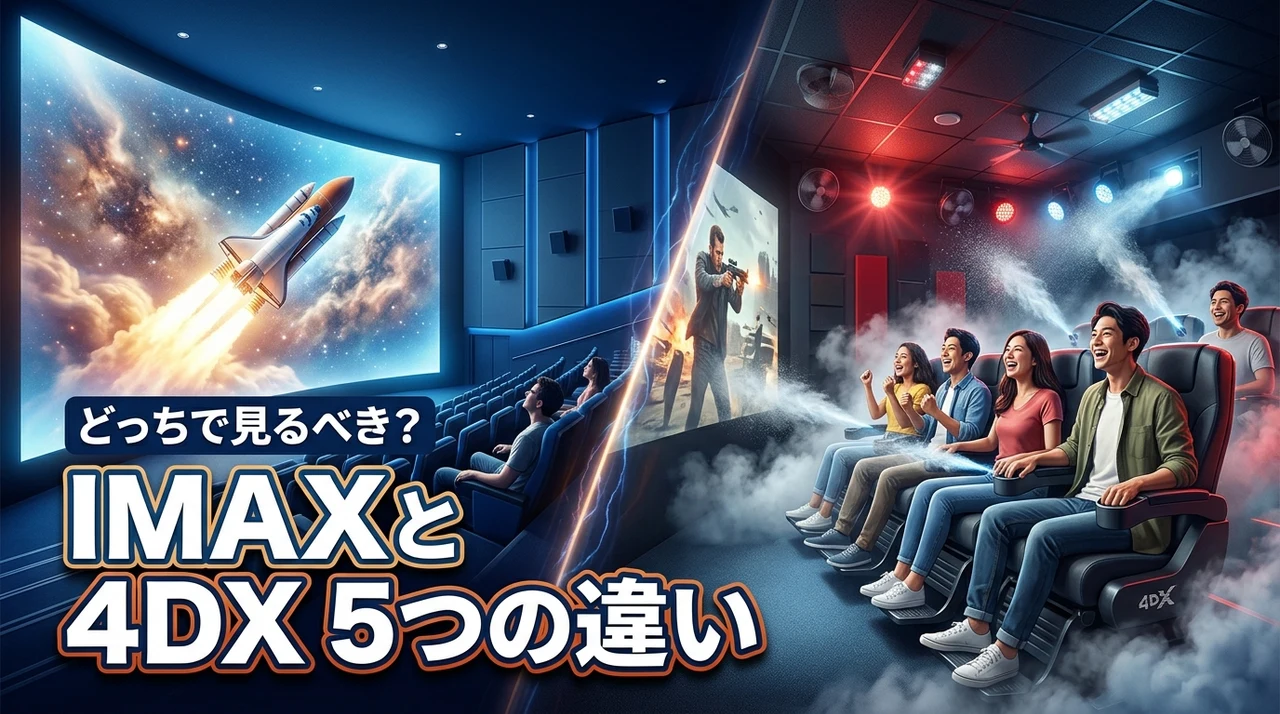imaxと4dxの違いは何？5つの比較ポイントでどっちで見るべきか徹底解説