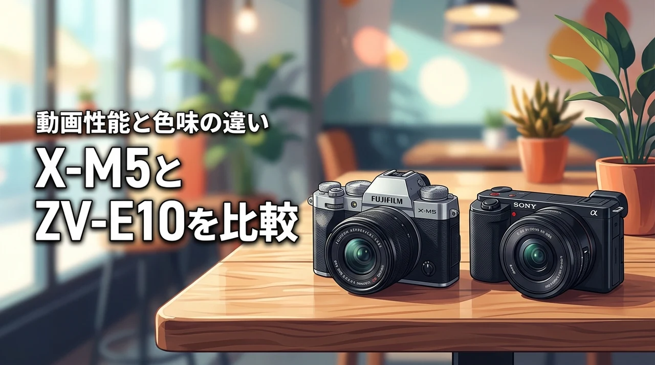 X-M5とZV-E10の比較で迷う方へ！動画性能や色味の違いを初心者向けに解説