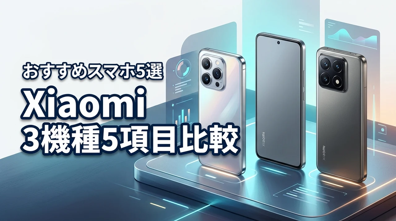 Xiaomi 15と15T、14T Proの違いを5項目で比較！おすすめスマホ5選を紹介