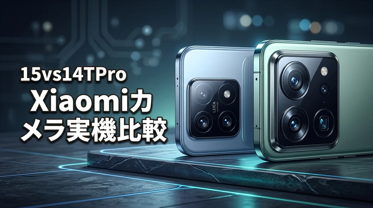 Xiaomi 15と14T Proのカメラを実機比較！画質が劇的に変わる5つの違い