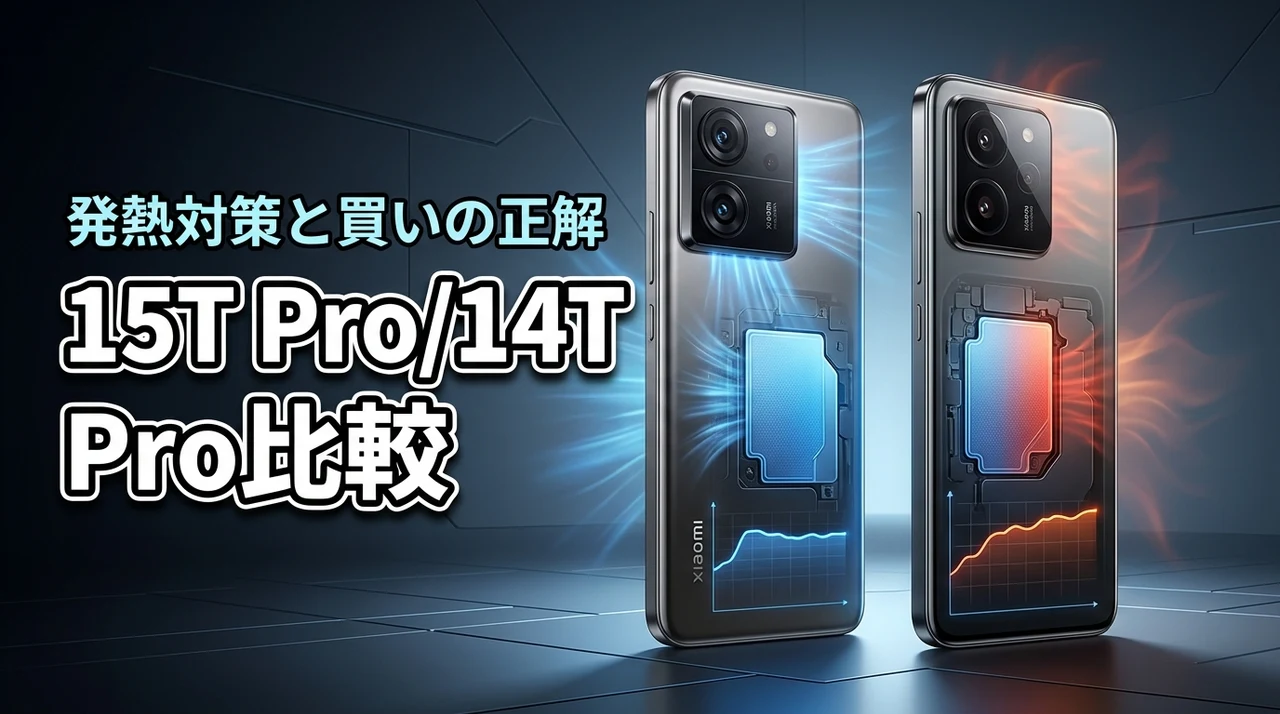 【結論】Xiaomi 15T Proと14T Proの違いを比較！発熱対策と買いの正解