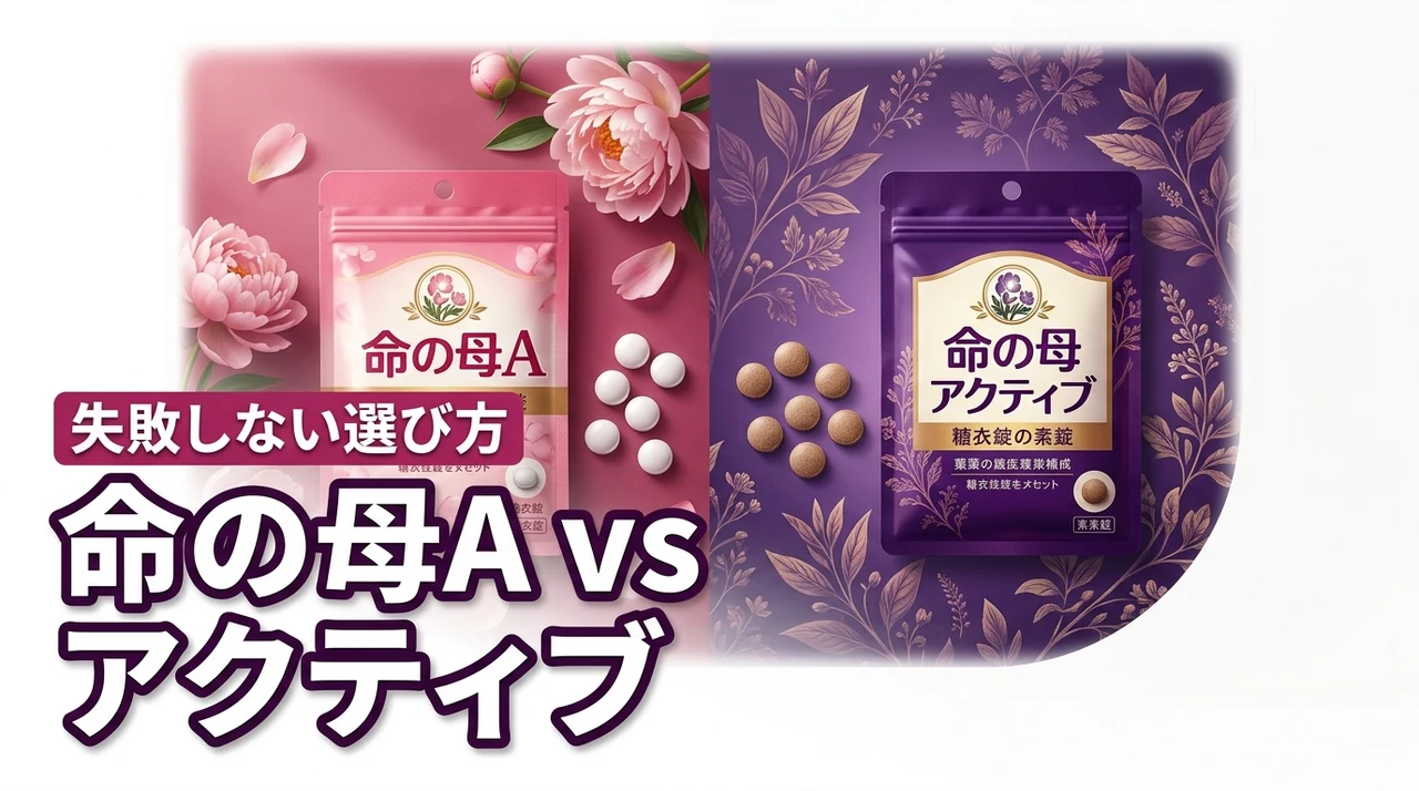 命の母Aと命の母アクティブはどっち？更年期の悩みや年齢に合わせた失敗しない選び方