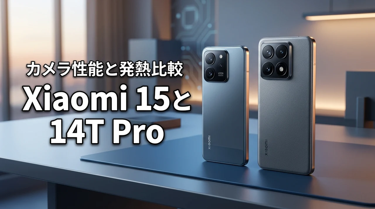 Xiaomi 15と14T Proを比較！カメラ性能と発熱で迷うならどっち？