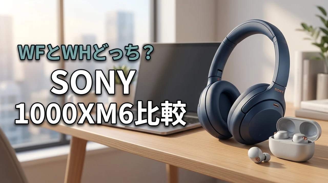 sony 1000xm6のwfとwhで比較して迷う人へ！通勤や在宅に合うのはどっち？